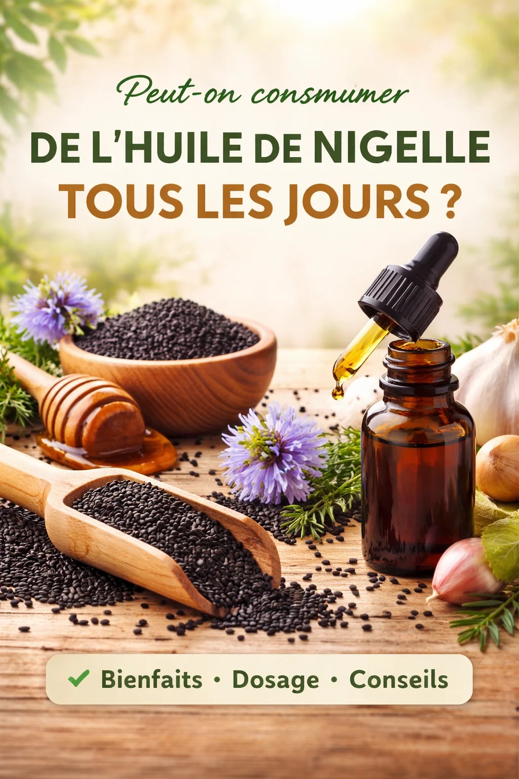 Consommer de l’huile de nigelle tous les jours