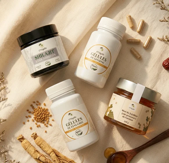 Pack Vitalité Homme — Shilajit, Ginseng, Fenugrec & Miel de Sidr