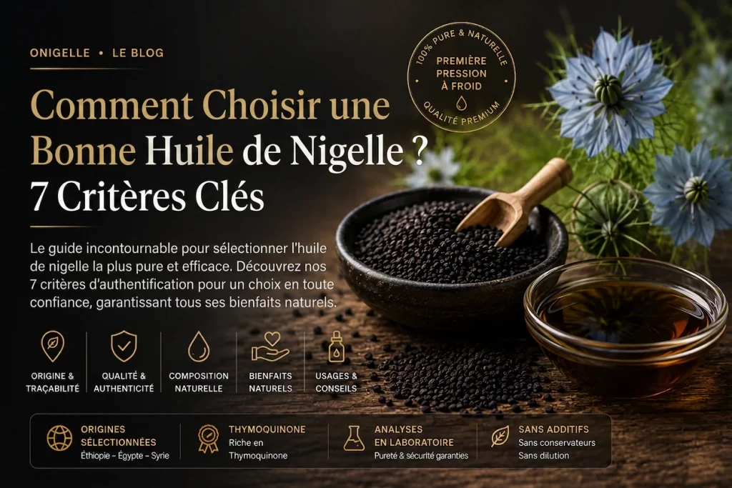 Comment Choisir une Bonne Huile de Nigelle ? 7 Critères