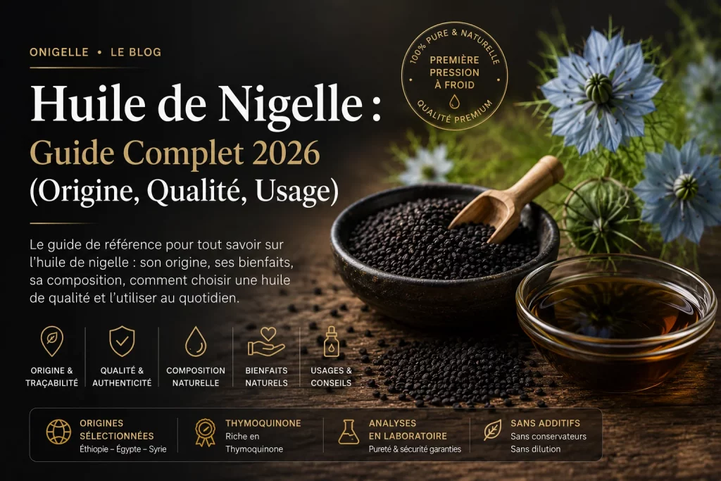 Huile de Nigelle : Guide Complet 2026 (Origine, Qualité, Usage)