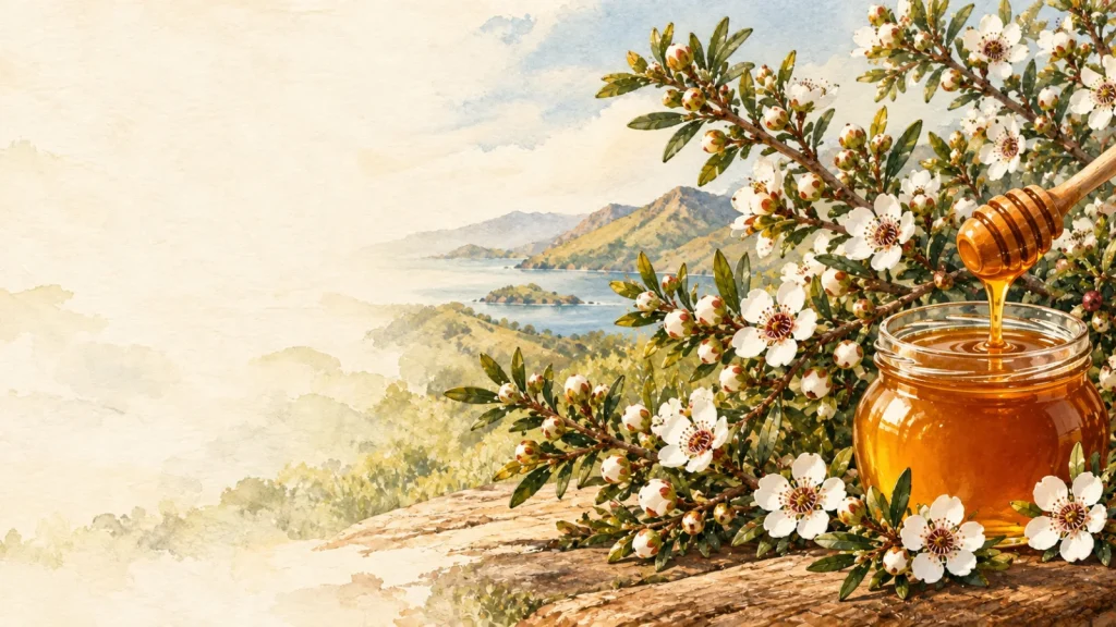 Le manuka, l’arbuste derrière le miel (Leptospermum scoparium)
